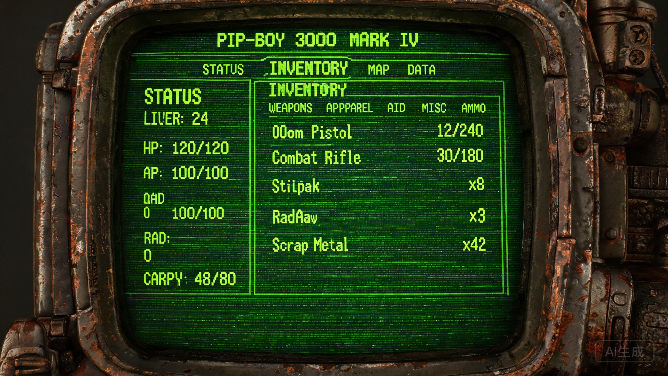辐射 Pip-Boy UI
