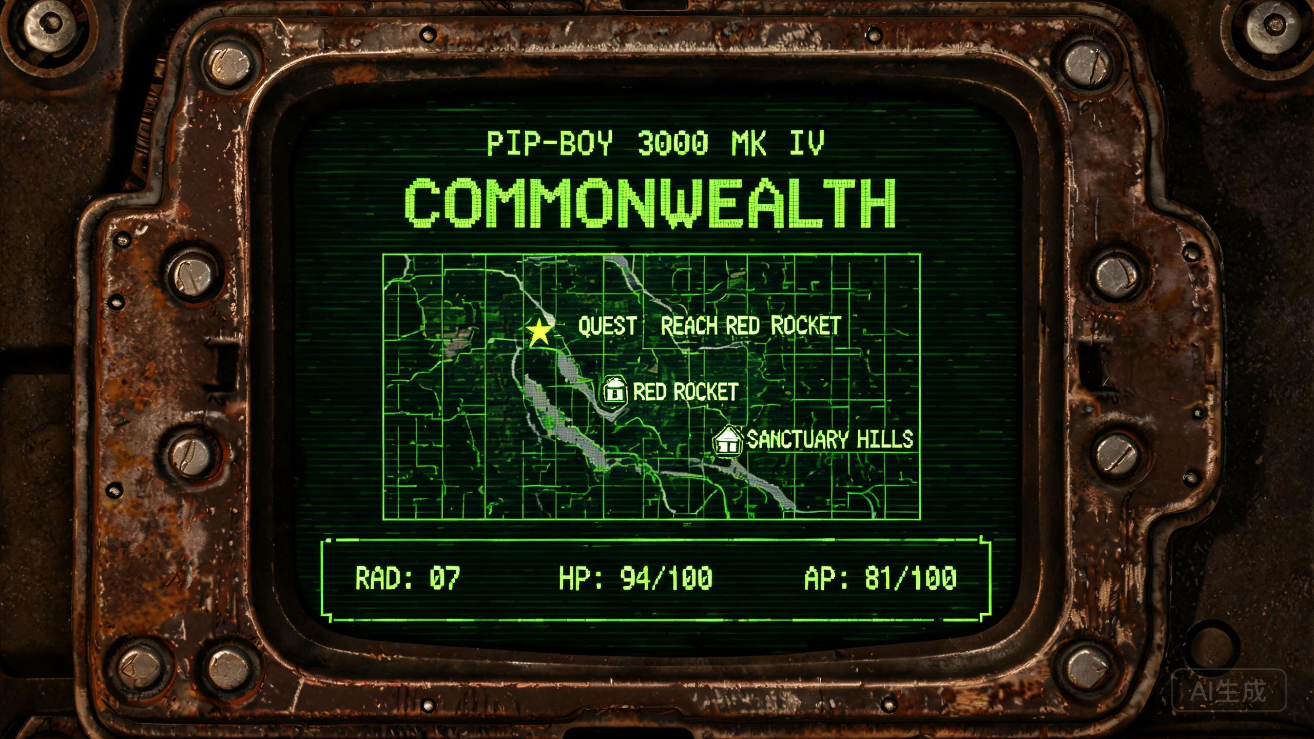 Fallout Pip-Boy 终端界面