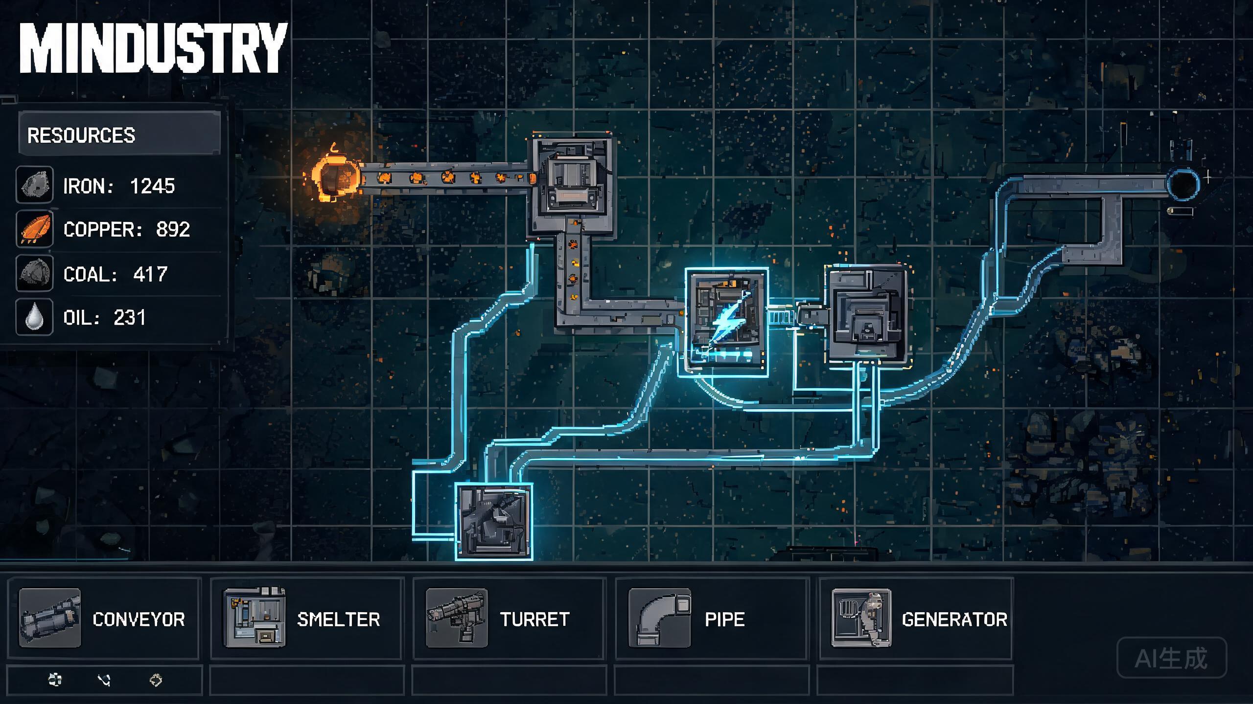 Mindustry 工业建造 UI