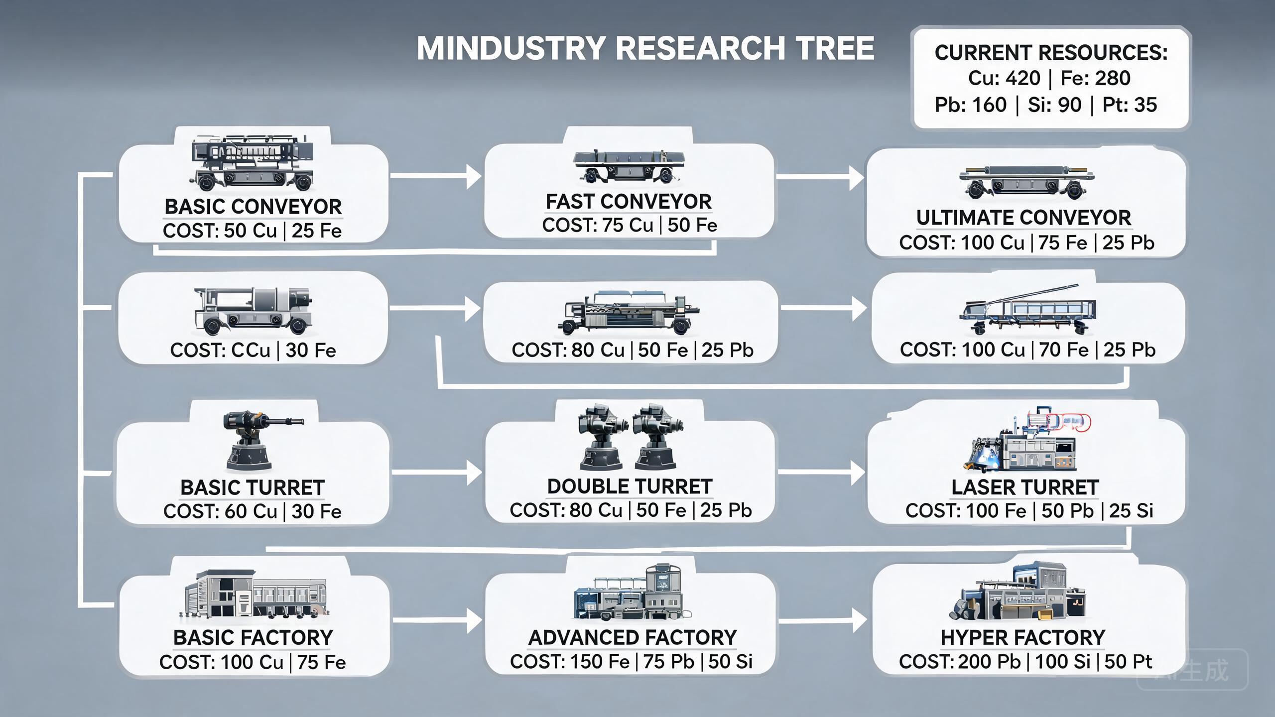 Mindustry 工业建造界面