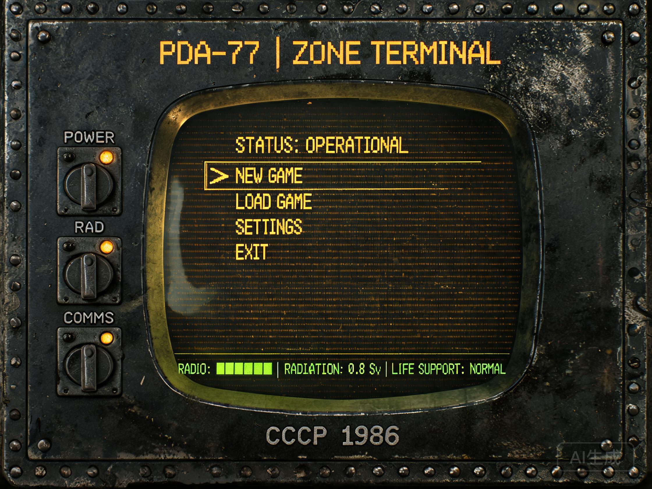 主界面 UI 参考 — 潜行者 PDA + Alien Isolation 复古机械