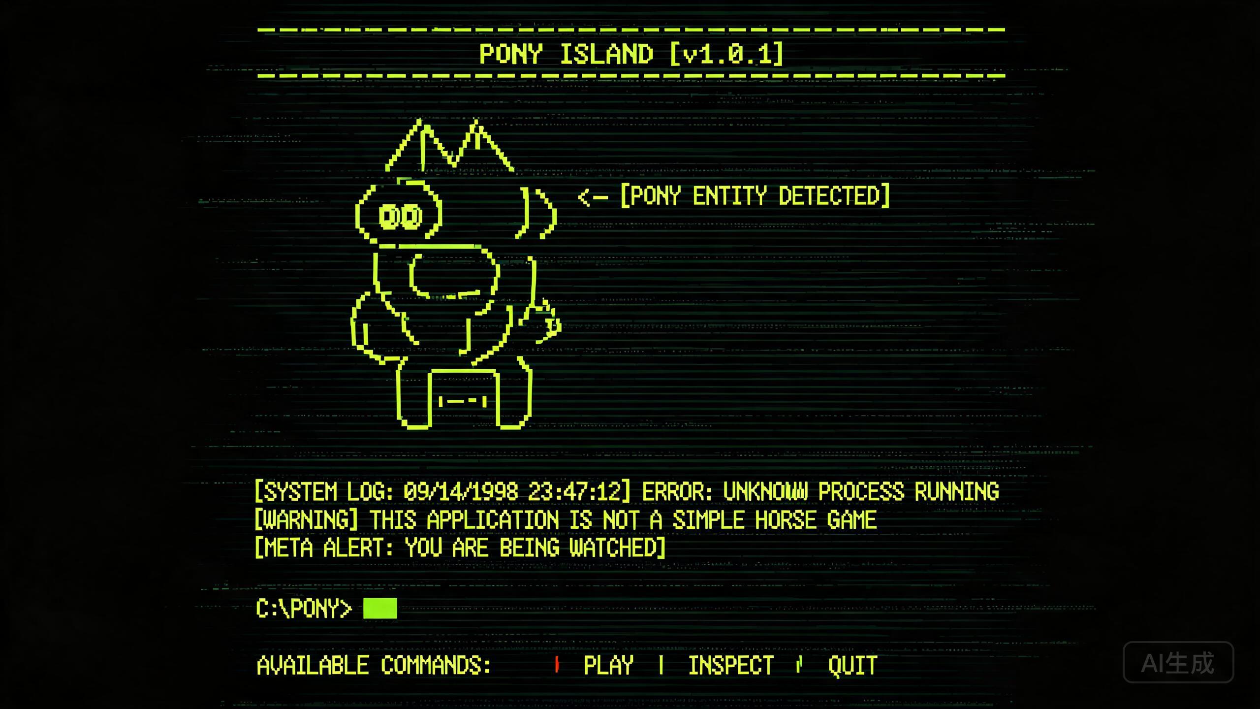 Pony Island DOS 界面