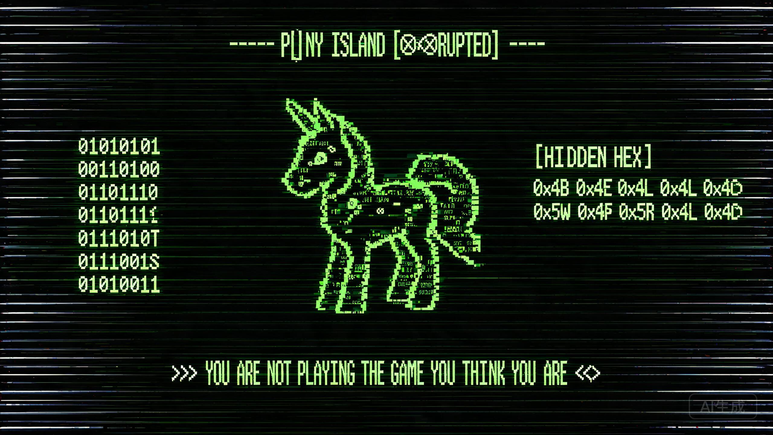 Pony Island DOS 终端界面