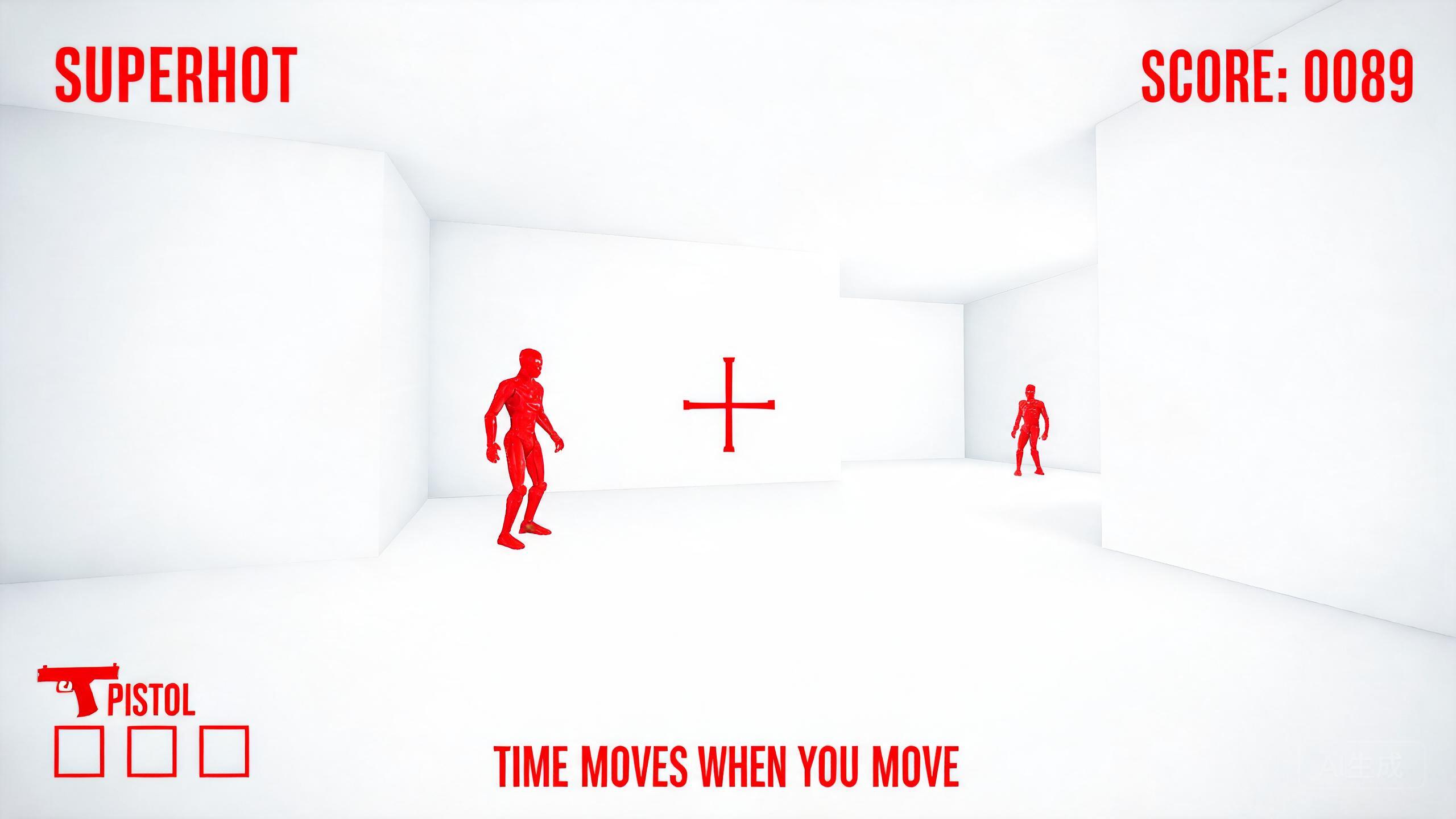 SUPERHOT 极简菜单界面